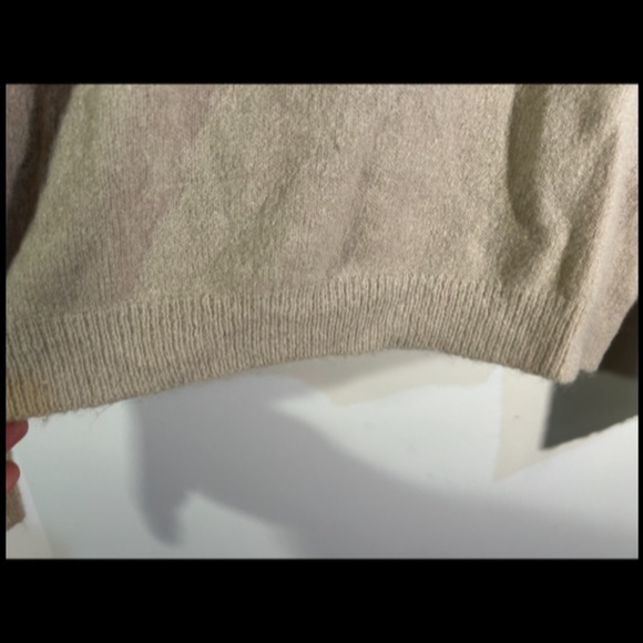 Stitches & Stripes Shireen Ribbed Off Shoulder Pullover Sweater Beige Size S - Picture 6 of 15